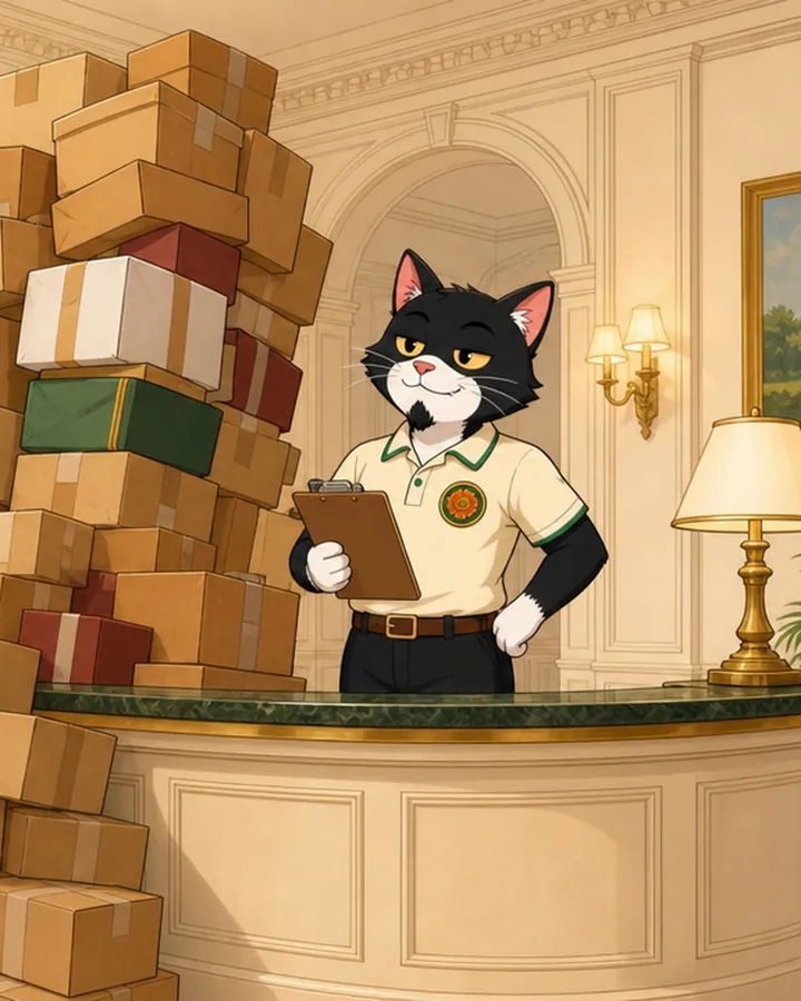 Back at the front desk