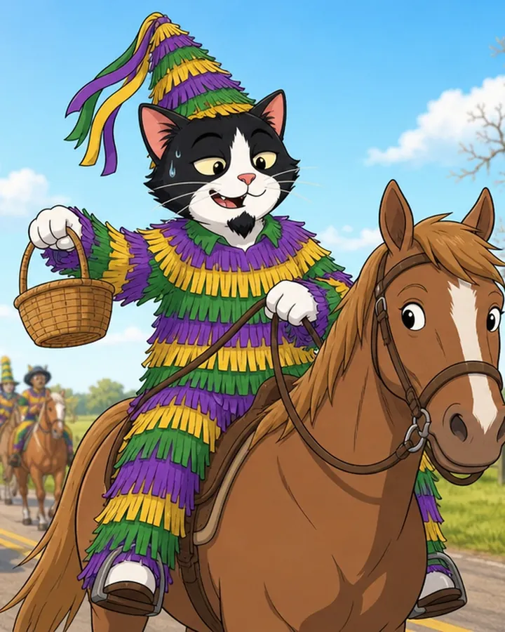 Running the Courir de Mardi Gras